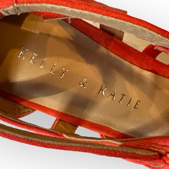Kelly & Katie Orange TALINIA Heels 8M - Picture 5 of 7